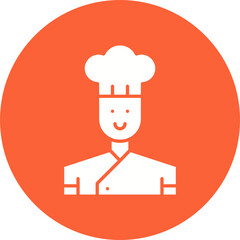 Chef icon single vector illustration