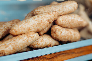 Otak-otak is a popular snack in Indonesia, made from mackerel fish and tapioca flour.