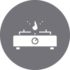Gas Stove icon single vector illustration