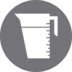 Measuring Cup icon single vector illustration