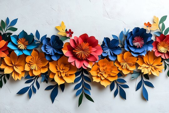 Colorful Papel Picado Banner &ndash; Mexican Fiesta Party Decoration