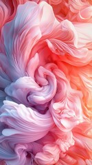 Fototapeta premium Colorful abstract digital art of swirling soft organic shapes