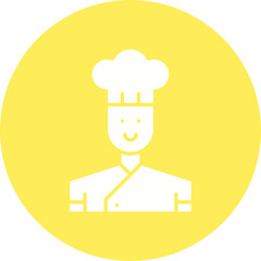 Chef icon single vector illustration