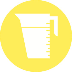 Measuring Cup icon single vector illustration