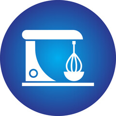 Electric Mixer icon single vector illustration