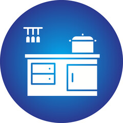 Kitchen icon single vector illustration