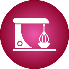 Electric Mixer icon single vector illustration