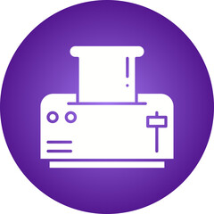 Toaster icon single vector illustration