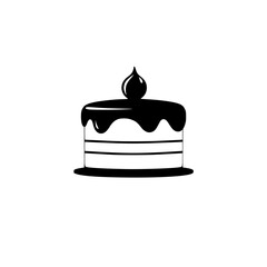 A delectable layered cake, adorned with rich chocolate icing and a delicate cream topping. Perfect for birthdays, celebrations, or simply satisfying a sweet craving!
