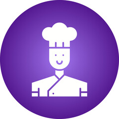 Chef icon single vector illustration