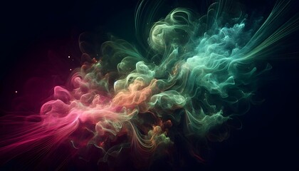 Obraz premium abstract fractal background with smoke