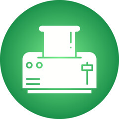 Toaster icon single vector illustration