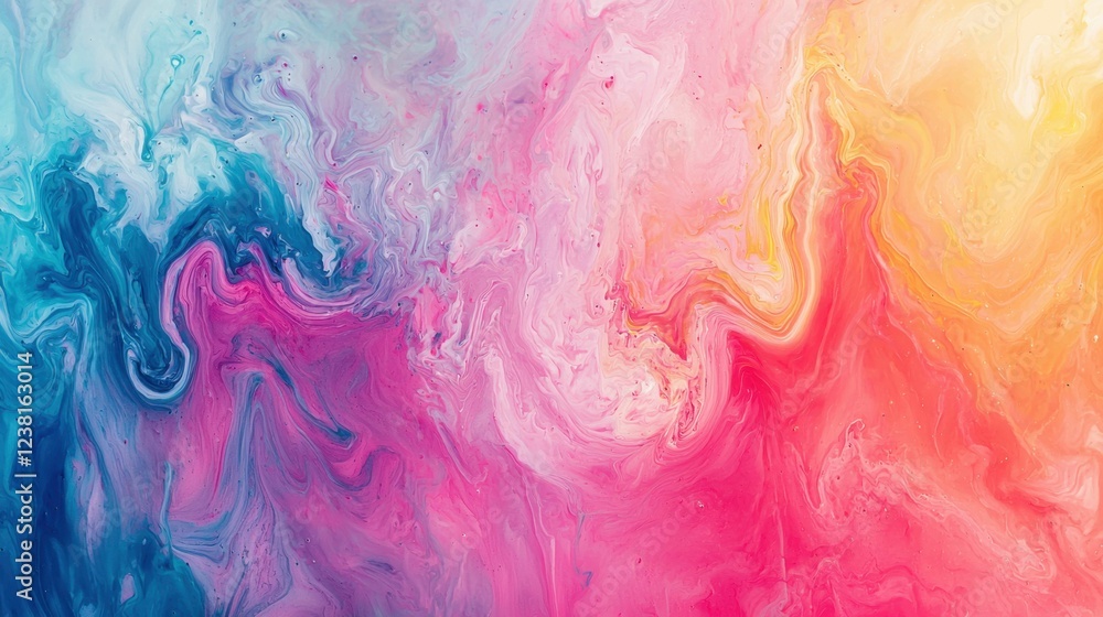 Poster colorful abstract swirl background with vibrant fluid patterns