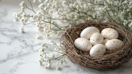 Obraz premium Eggs in the nest.