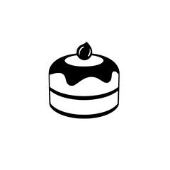 Scrumptious Cake: A Delightful Dessert Icon. This image showcases a delectable cake, perfect for blogs, websites, or culinary projects. The simple design is versatile and visually appealing.