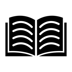 Book Glyph Icon Design