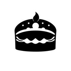 A delectable cake, perfect for birthdays or any celebration.  Its rich frosting and delightful candle create a festive mood. Indulge in this sweet treat!