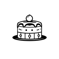 A delectable cake, perfect for birthdays or any special occasion.  This image showcases a rich, creamy dessert with a glossy topping and intricate details.  Order your cake today!