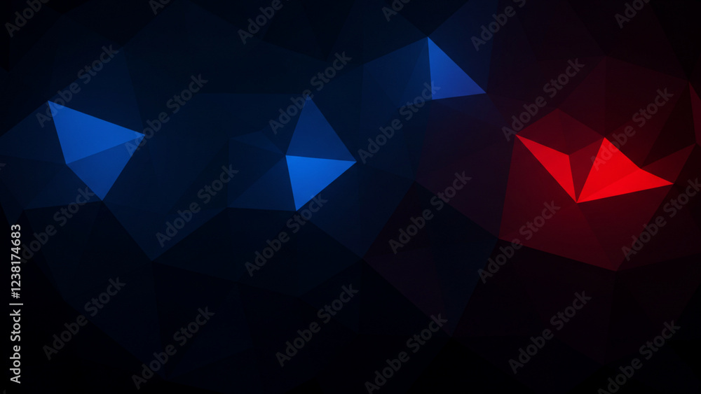 Aufkleber a shadowy abstract background composed of polygonal elements