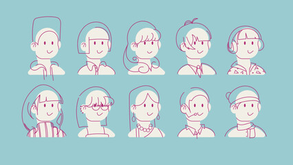 character human cartoon set 03