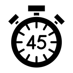 Half Time Glyph Icon Design