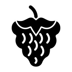 Raspberries Glyph Icon Design