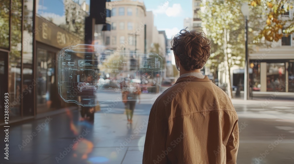 Poster breakthrough innovation in augmented reality where users can interact with digital objects in the re