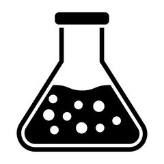 Flask Glyph Icon Design