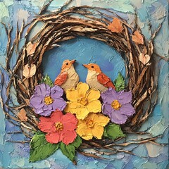 International Women's Day. Banner, flyer, beautiful postcard for March 8. Flowers and butterflies in the shape of the number eight on a pink background.
