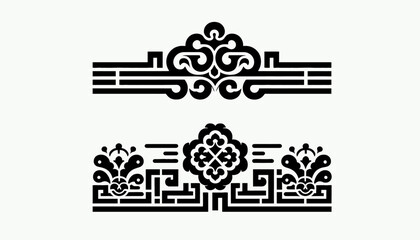 Obraz premium A beautifully crafted Korean decorative element, reflecting traditional artistry, elegance, and cultural heritage.