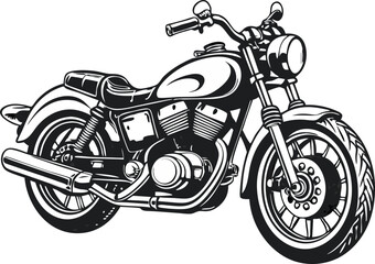 Obraz premium black motorcycle icon