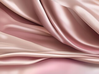 Beautiful, Smooth Bridal Banner.p[ink Glistening Fabric Background with Wrinkles and Folds.