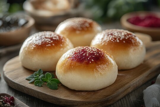 Middle-aged couple having fun cooking together. Beautiful simple AI generated image