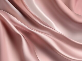 Obraz premium Beautiful, Smooth Bridal Banner.p[ink Glistening Fabric Background with Wrinkles and Folds.