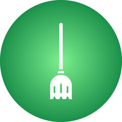 Broom icon single vector illustration