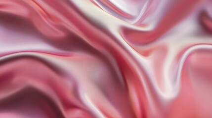 Obraz premium Elegant Soft Pink Silk Fabric with Smooth Textures and Curves