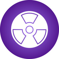 Hazard icon single vector illustration