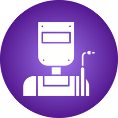 Welder icon single vector illustration