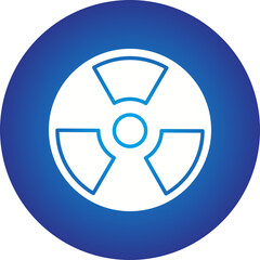 Hazard icon single vector illustration