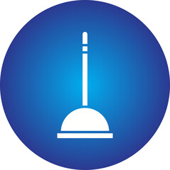 Plunger icon single vector illustration