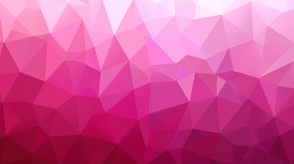 Obraz premium Abstract Pink Polygonal Background: A Geometric Design of Varying Shades of Pink and White