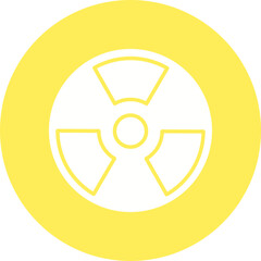 Hazard icon single vector illustration