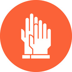 Gloves icon single vector illustration