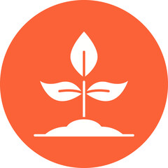 Planting icon single vector illustration