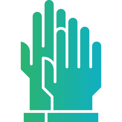 Gloves icon single vector illustration