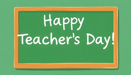 Fototapeta premium Happy Teacher's Day Inscription