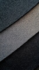 Fototapeta premium Textured Fabric Layers in Shades of Gray for Creative Projects