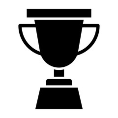 Trophy Glyph Icon Design