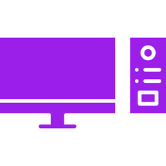 Computer icon single vector illustration
