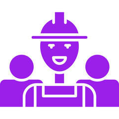 Workers icon single vector illustration